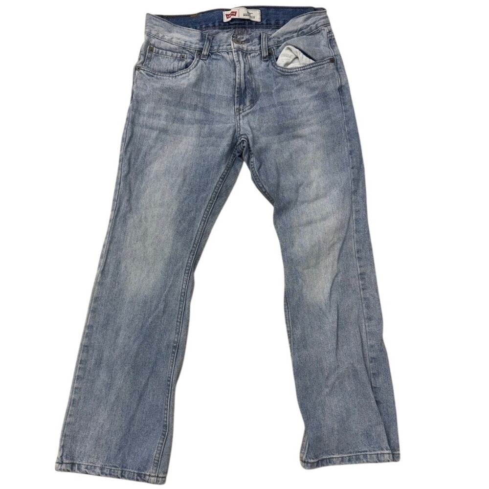 Levis 527 Bootcut Kids blue Jeans Size 10 Husky 30 X 26